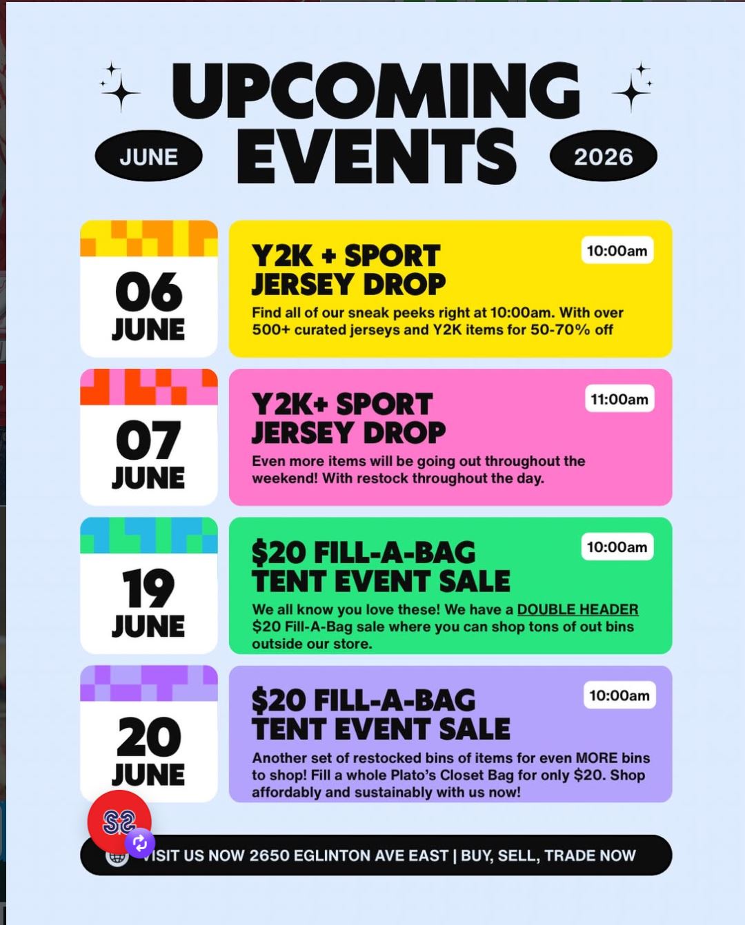 Schedule Of Events For June